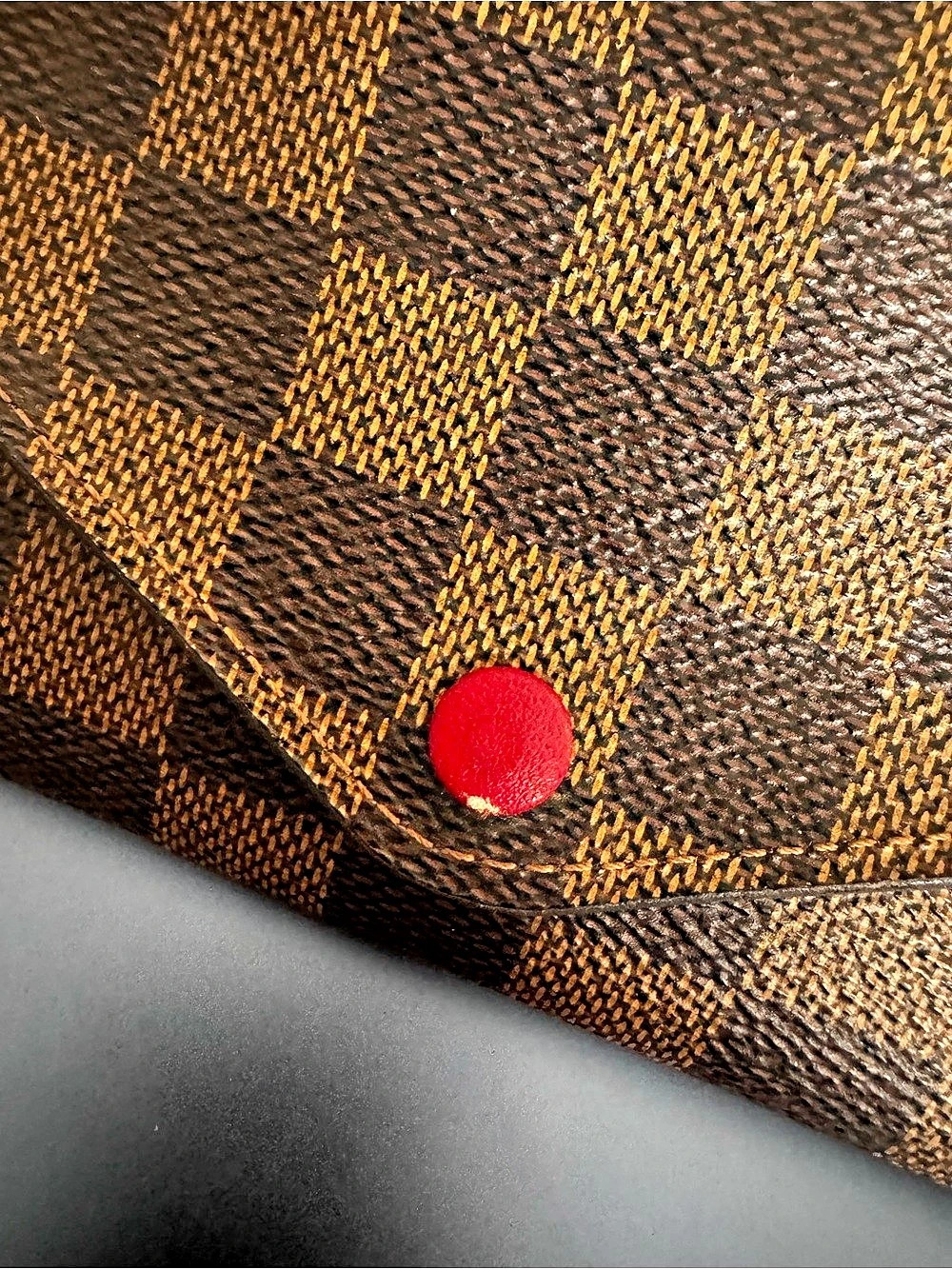 Louis Vuitton Sarah Wallet Damier Ebene Brown & Red - Picture 6 of 7